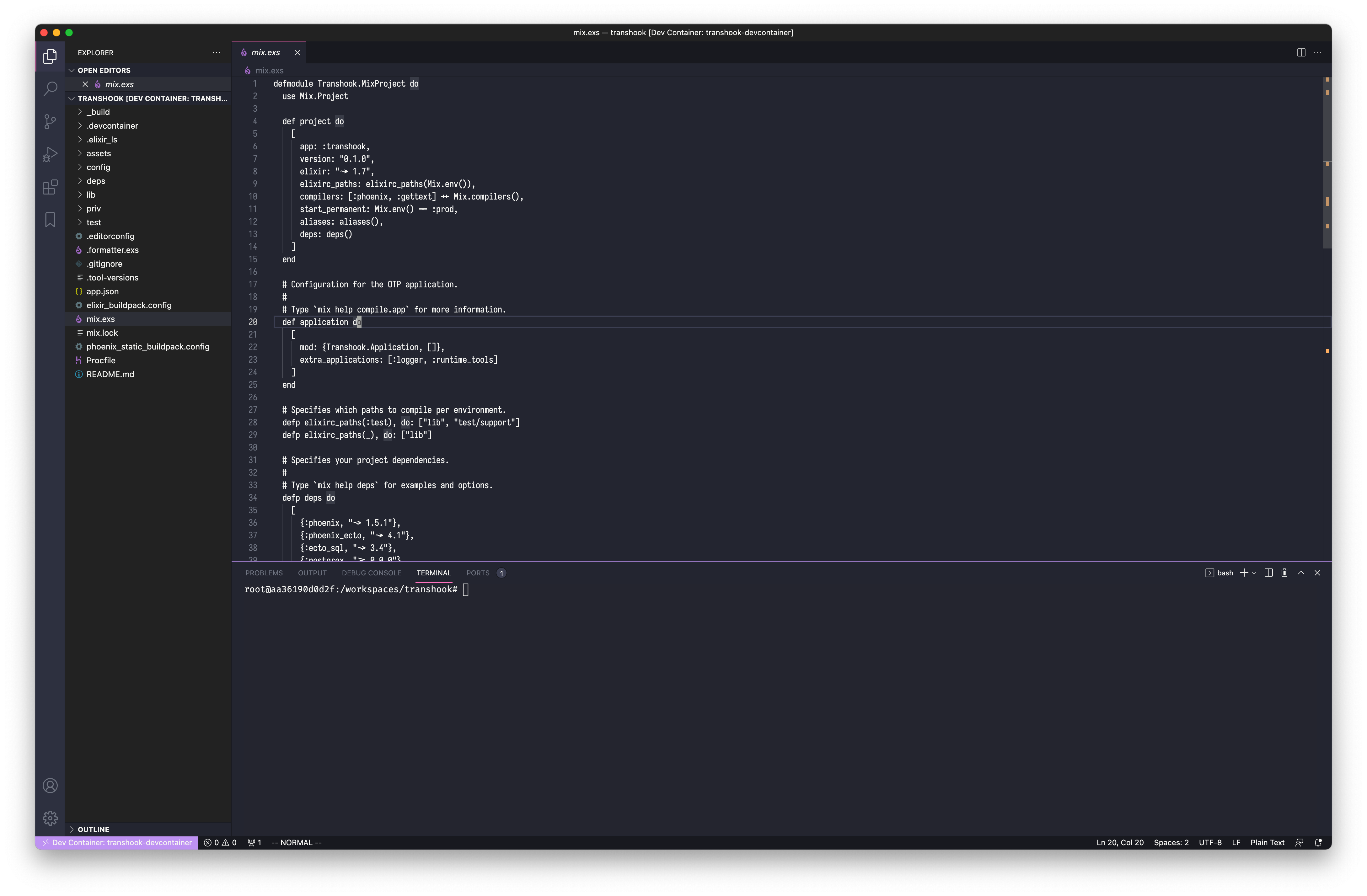 Elixir file without syntax highlights